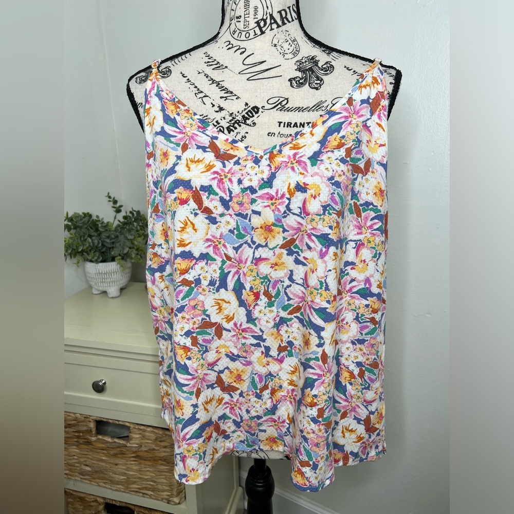 Brand New-Cynthia Rowley Floral Tank Top